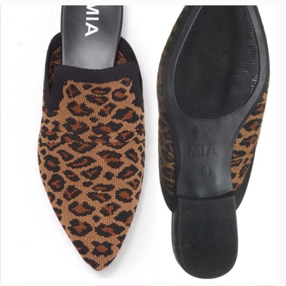 New in box. MIA Knit Leopard Mule. Size 8.5 - Picture 4 of 11